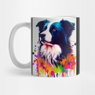 Colorful Border Collie Mug